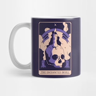 Spooky Tarot Card: The Enchanted Skull Mug